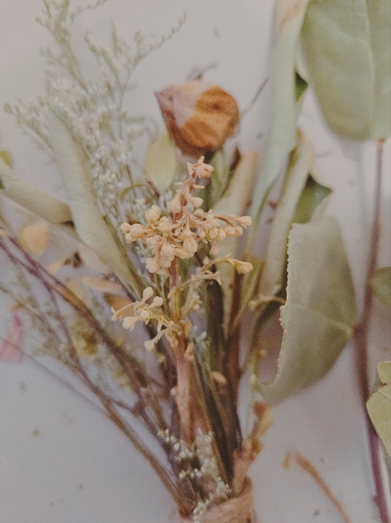 Rustic Pink and Green Faux Dried Bouquet by - Picture 4 of 11